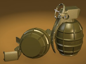 m-dn 11 hand grenade Modelo 3D