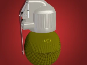 granada de m&atilde;o rgo Modelo 3D