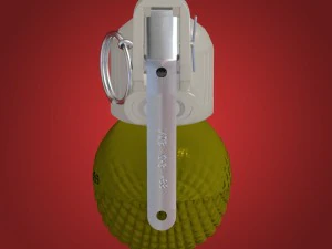 granada de m&atilde;o rgo Modelo 3D