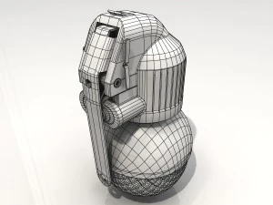 granada de m&atilde;o rgo Modelo 3D