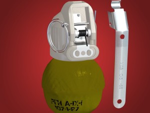rgn hand grenade 3D Модель