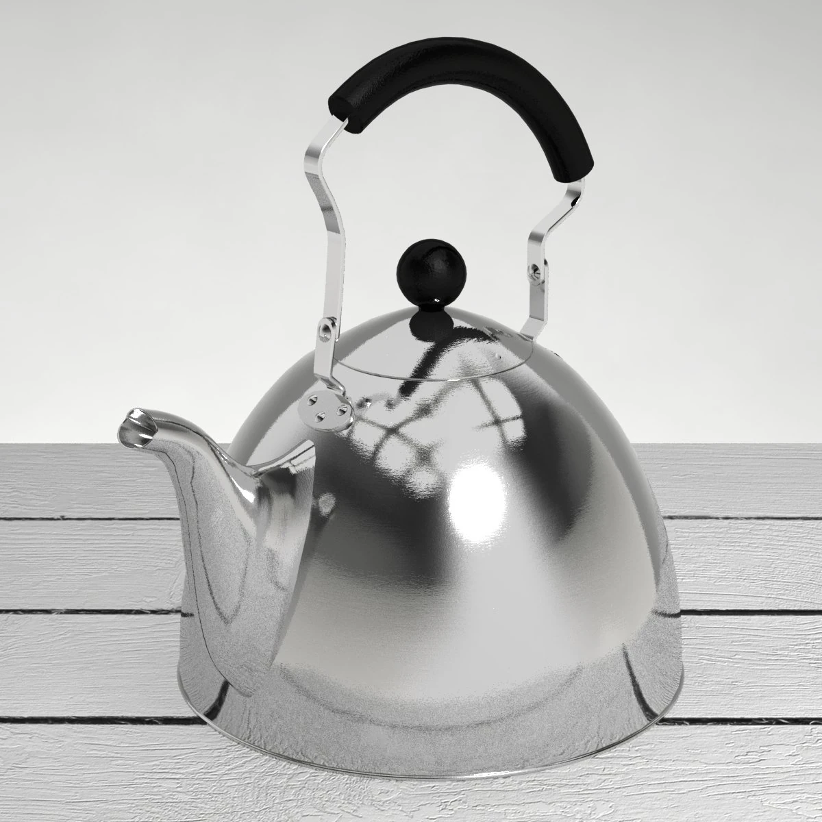 kettle classic 3D Model .c4d .max .obj .3ds .fbx .stl .blend 