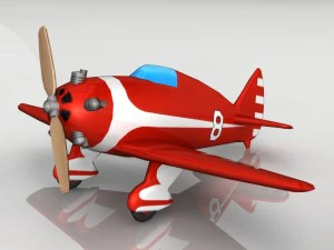 avi&atilde;o de brinquedo yt-1 Modelo 3D