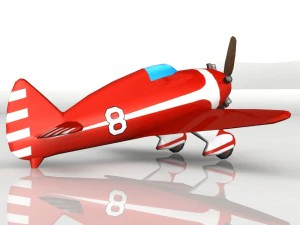 toy plane yt-1 3D Model