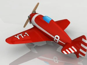 toy plane yt-1 3D Model
