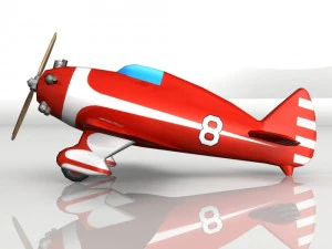 toy plane yt-1 3D Model