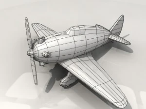 toy plane yt-1 3D Model