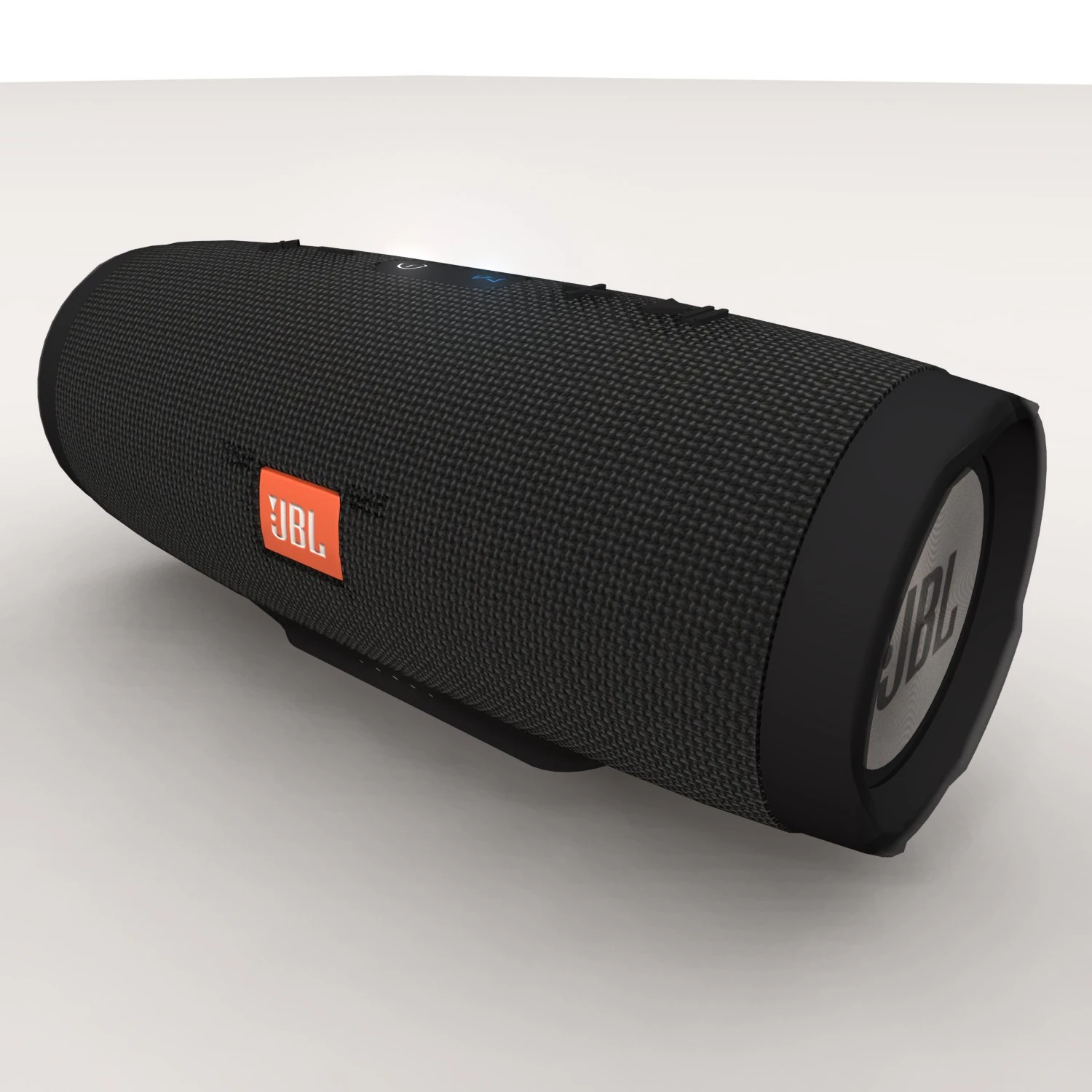 JBL Charge 3 zwarte draagbare Bluetooth-luidspreker 3D Model .c4d .max .obj .3ds .fbx .stl .blend 