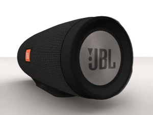 JBL Charge 3 zwarte draagbare Bluetooth-luidspreker 3D Model