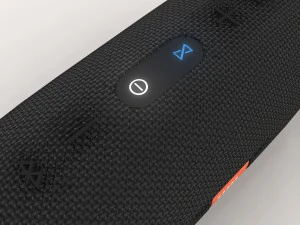 JBL Charge 3 zwarte draagbare Bluetooth-luidspreker 3D Model