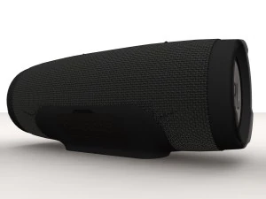 JBL Charge 3 zwarte draagbare Bluetooth-luidspreker 3D Model