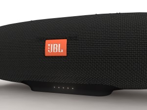 jbl charge 3 black bluetooth portable speaker 3D Model