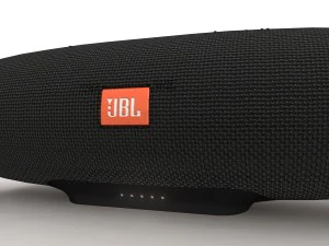JBL Charge 3 zwarte draagbare Bluetooth-luidspreker 3D Model