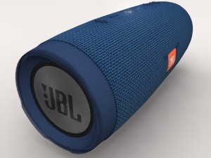 jbl charge 3 blue bluetooth portable speaker 3D-Modell