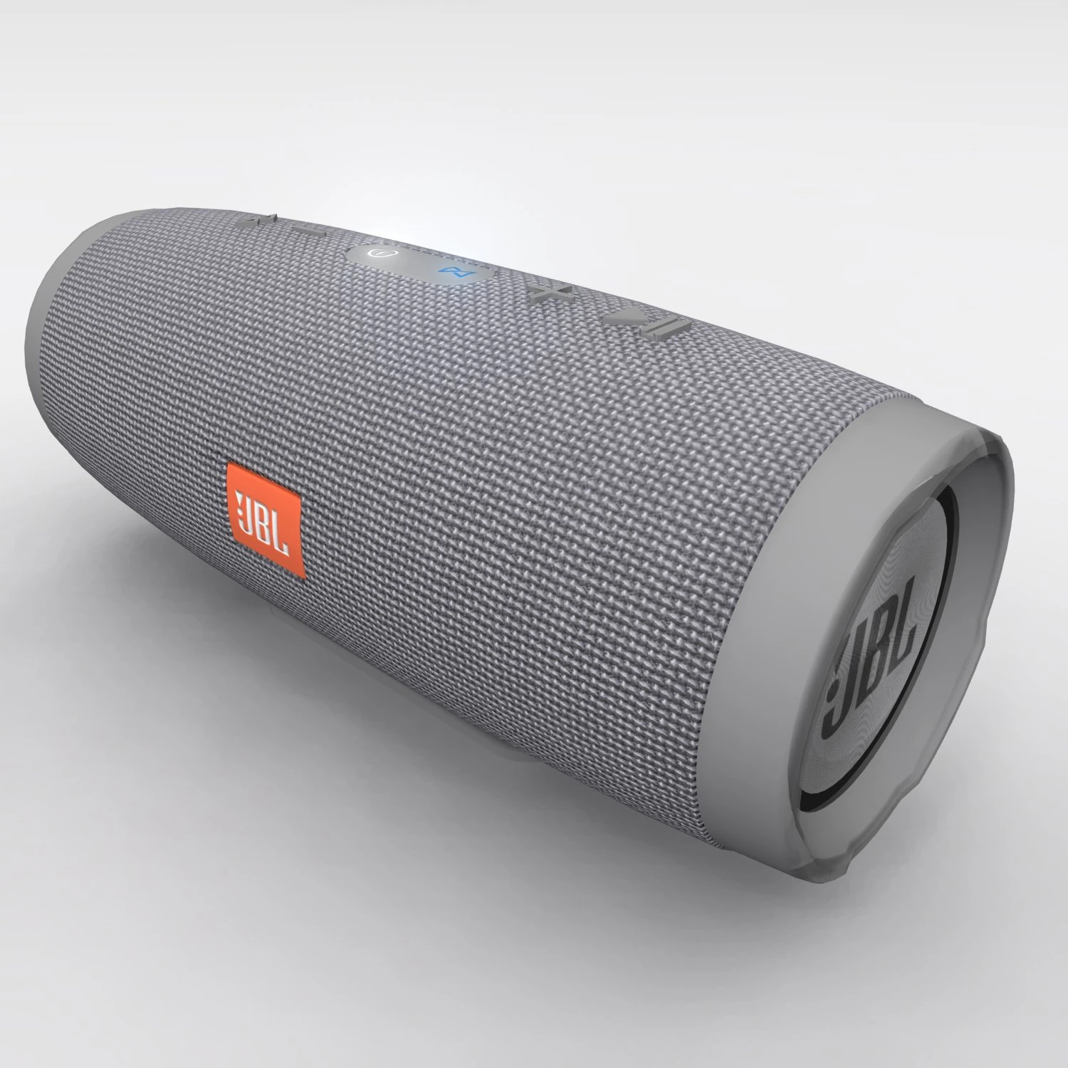 jbl charge 3 gray bluetooth portable speaker 3D Model .c4d .max .obj .3ds .fbx .stl .blend 