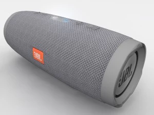 Портативная колонка jbl charge 3 серого цвета с Bluetooth 3D Модель