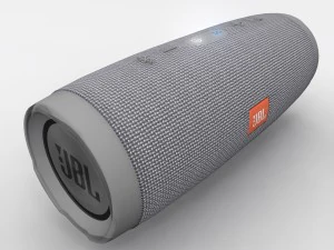 jbl charge 3 gray bluetooth portable speaker 3D Model