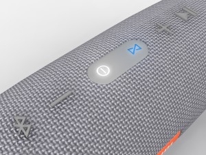 jbl charge 3 gray bluetooth portable speaker 3D Model