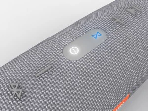 jbl charge 3 gray bluetooth portable speaker 3D Model