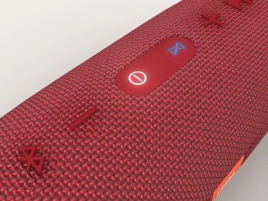 jbl charge 3 red bluetooth portable 3D Model