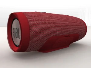 jbl charge 3 red bluetooth portable 3D Model