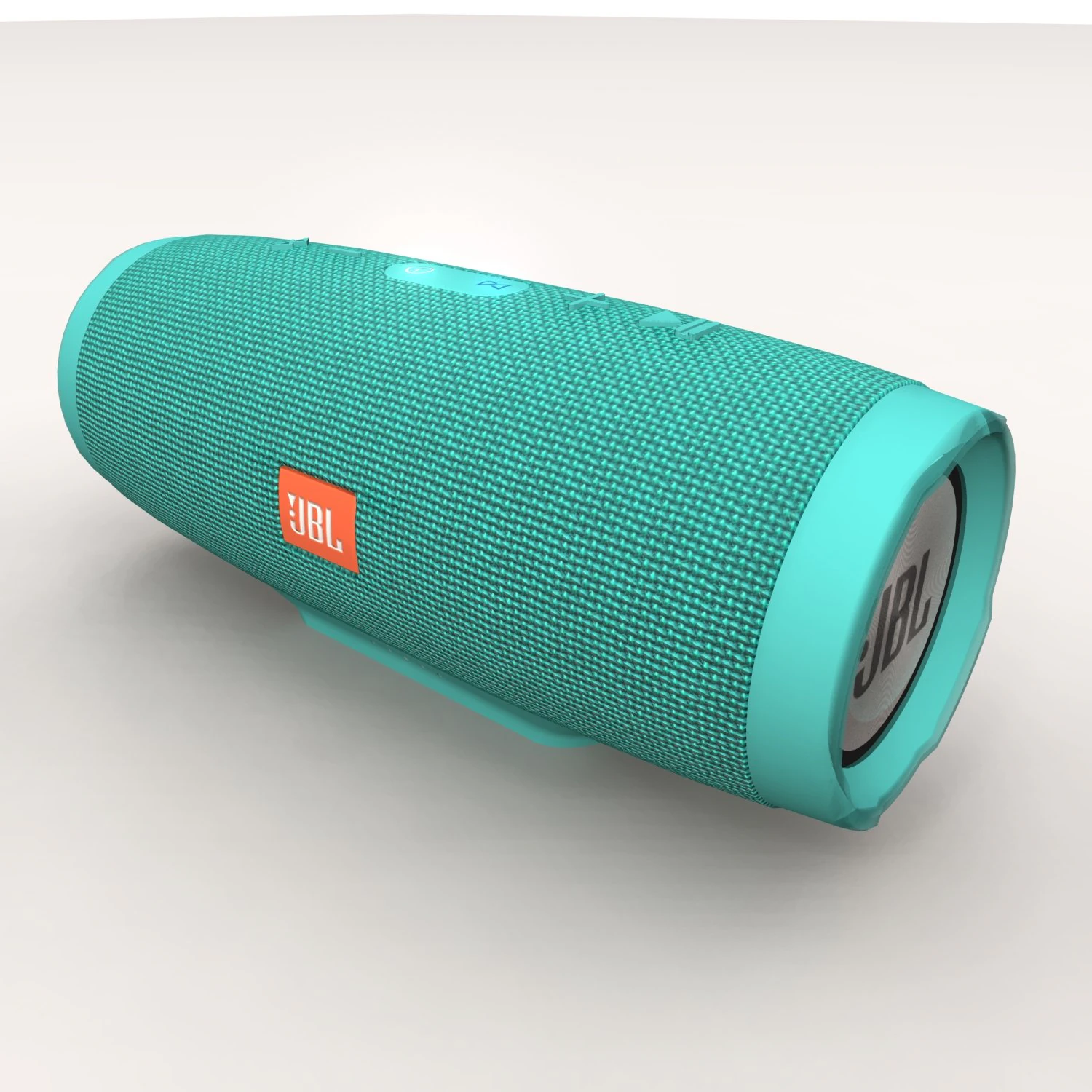 jbl charge 3 azul-petróleo portátil bluetooth Modelo 3D .c4d .max .obj .3ds .fbx .stl .blend