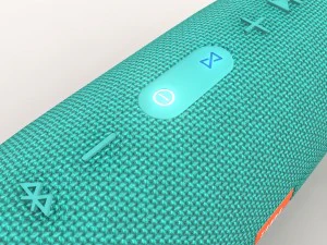 jbl charge 3 azul-petr&oacute;leo port&aacute;til bluetooth Modelo 3D