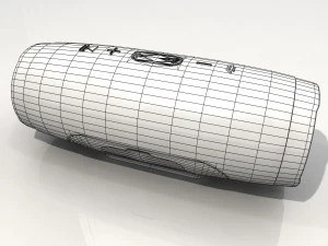 jbl charge 3 azul-petr&oacute;leo port&aacute;til bluetooth Modelo 3D