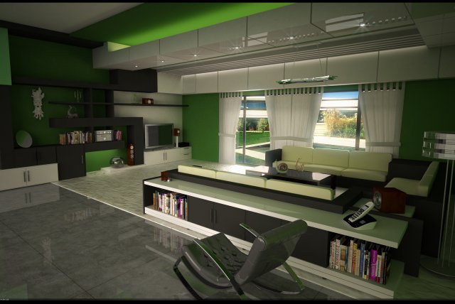 simple design in small area 3D Model .c4d .max .obj .3ds .fbx .stl .blend 