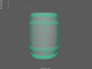 Old Wooden Barrel 3D Model