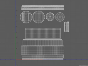 Old Wooden Barrel 3D Model