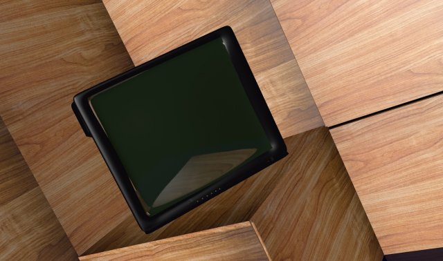 tv television receiver 3D Model .c4d .max .obj .3ds .fbx .stl .blend