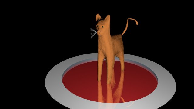 cat feline cat 3D Model .c4d .max .obj .3ds .fbx .stl .blend 