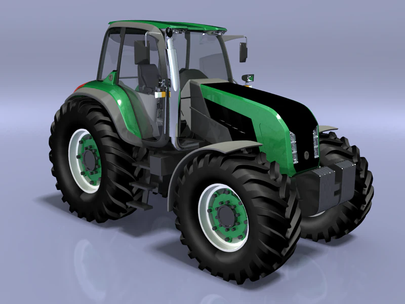 tractor 3D Model .c4d .max .obj .3ds .fbx .stl .blend 