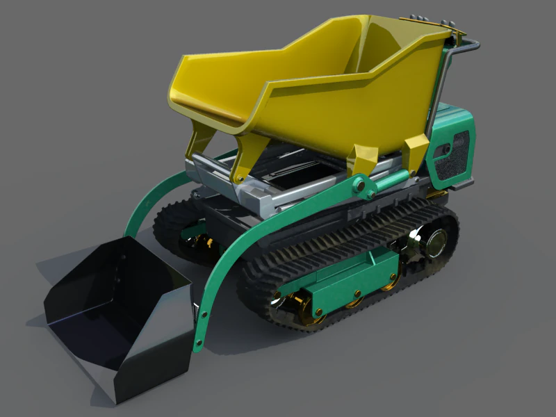 tractor 3D Model .c4d .max .obj .3ds .fbx .stl .blend 