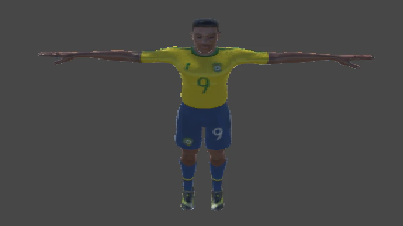 football player 3D Model .c4d .max .obj .3ds .fbx .stl .blend