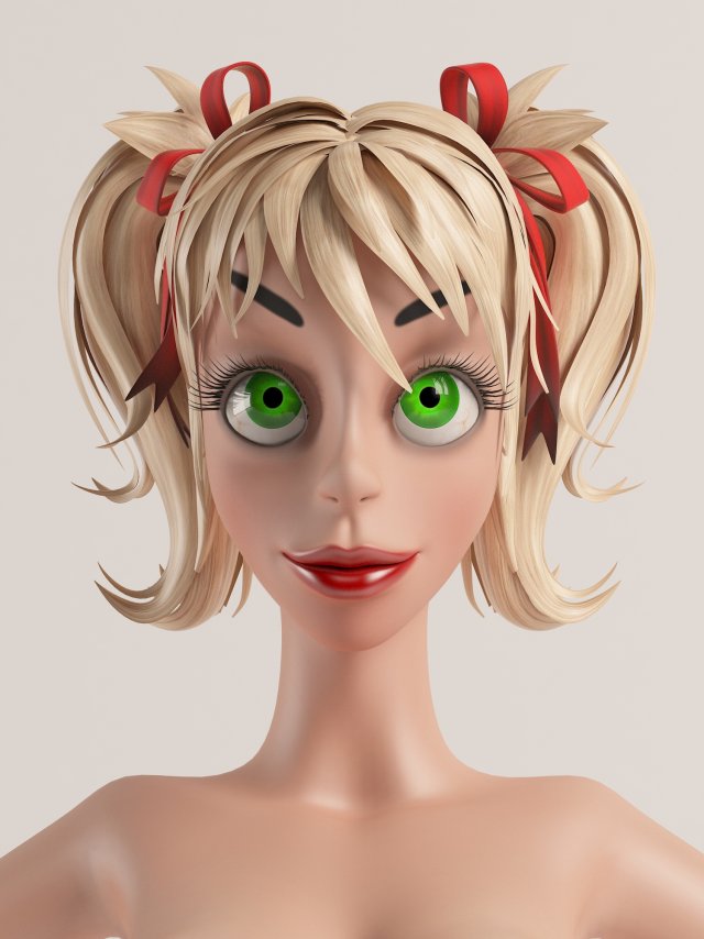 the girl similar to mandy 3D 模型 .c4d .max .obj .3ds .fbx .stl .blend 