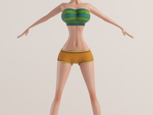 the girl similar to mandy 3D 模型