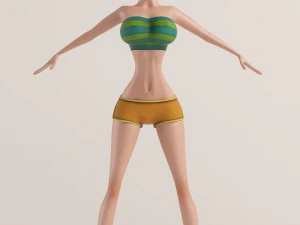 the girl similar to mandy 3D Model