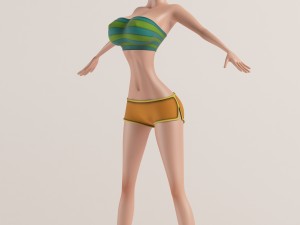 the girl similar to mandy 3D 模型