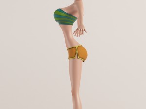 the girl similar to mandy 3D 模型