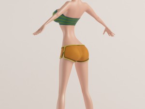the girl similar to mandy 3D 模型