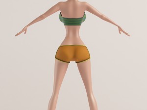 the girl similar to mandy 3D 模型