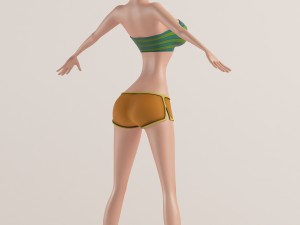 the girl similar to mandy 3D 模型