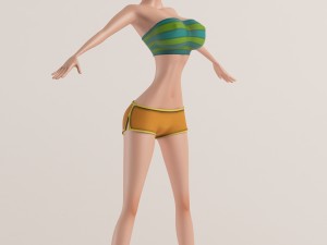 the girl similar to mandy 3D 模型