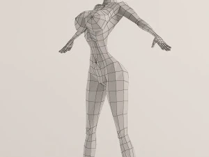 the girl similar to mandy 3D Model