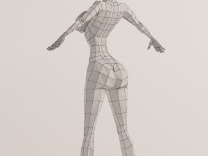 the girl similar to mandy 3D 模型