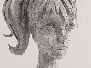 the girl similar to mandy 3D 模型
