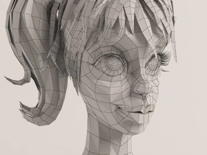 the girl similar to mandy 3D Model