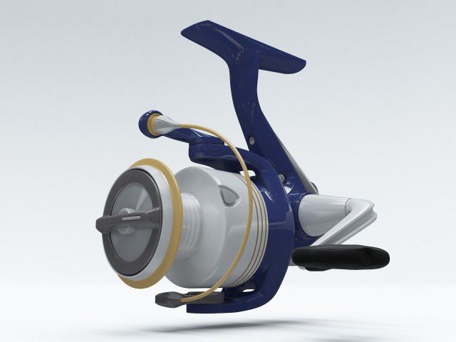spinning reels 3D 模型 .c4d .max .obj .3ds .fbx .stl .blend 